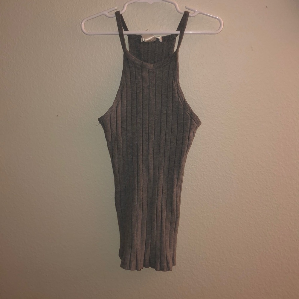 Grey Halter Top